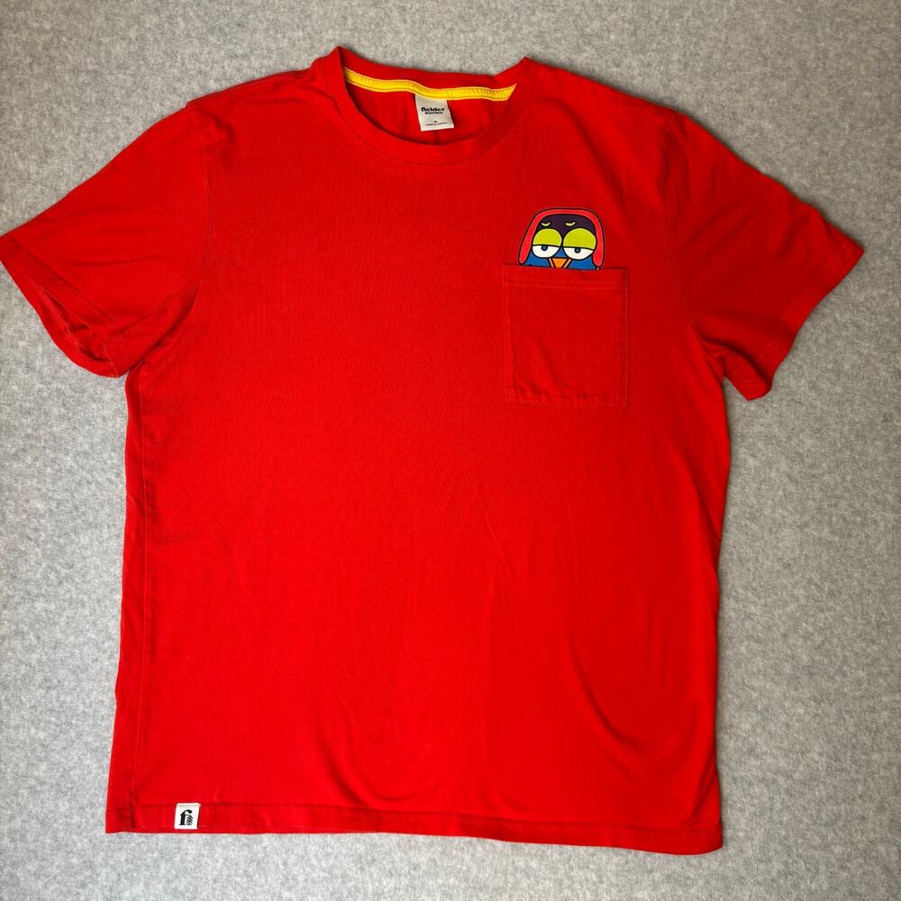 Fielder Bonobos Chirp Pocket Red T-Shirt Size M